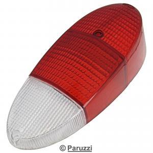 Taillight lens USA red/red/clear (each)