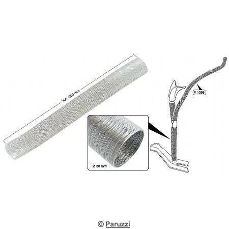 Hose from heater channel to divider piece aluminum (each)