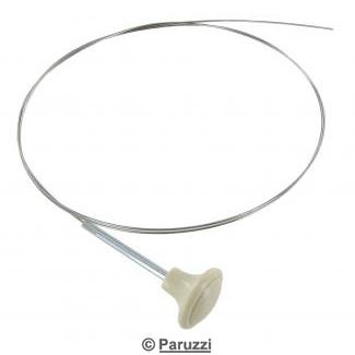 Trunk lid cable with ivory knob