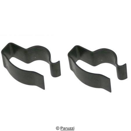 Handbrake push bar spring clips (per pair)