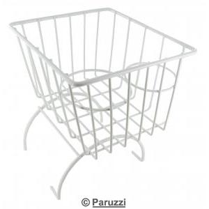 Storage basket with cupholders white