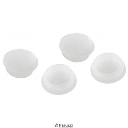 Dekkplugg 20 mm halvtransparent (4 stk)