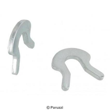 Handbrake lever arm pin secure clips (per pair)