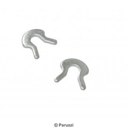 Handbrake lever arm pin secure clips (per pair)
