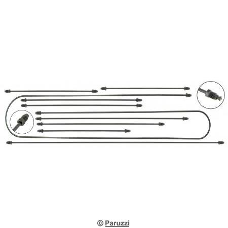 Brake line kit for disc brakes (9-part)