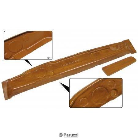 Painel de instrumentos, incluindo porta-luvas, em madeira