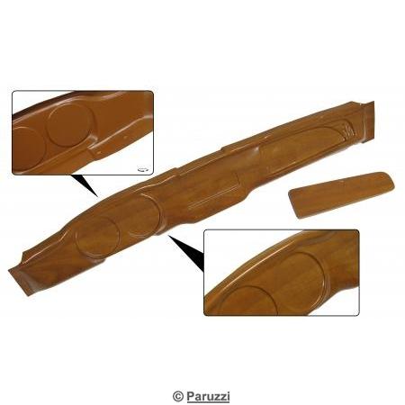 Tableau de bord avec bote  gants avec grain en bois
