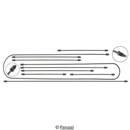 Brake line kit for drum brakes (9-part)