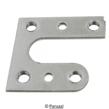 Door hing threaded plate