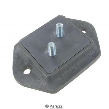 Heavy duty urethane transmission/engine mount front side