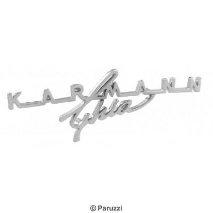 Dashboard embleem `Karmann Ghia` manuscript
