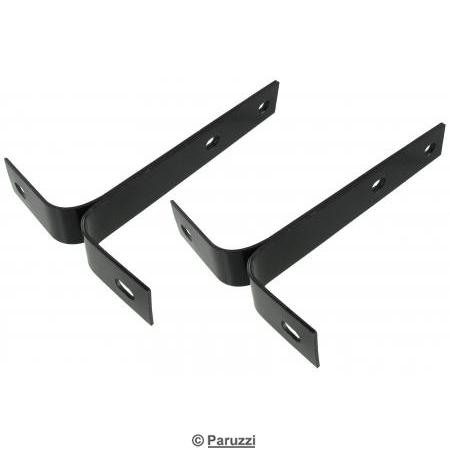 Front bumper brackets (black transport paint) (per pair)