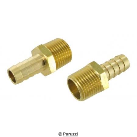 Brass hose barb male threaded (per pair)