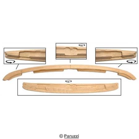 Frise d'ventail en bois de capote de cabriolet
