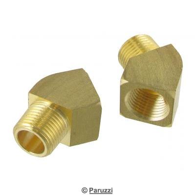 Brass fitting with internal and external thread (per pair)