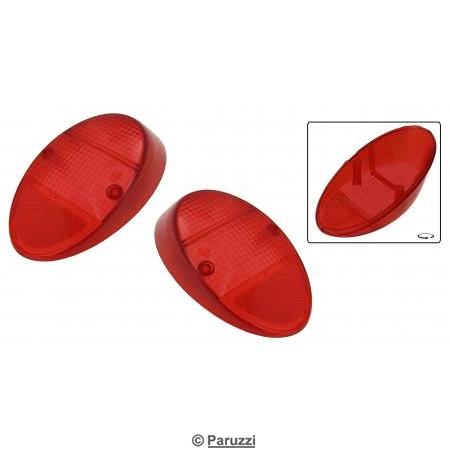 Taillight lens USA red/red B-quality (per pair)