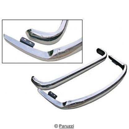 Bumpers Stainless steel polished (per pair)