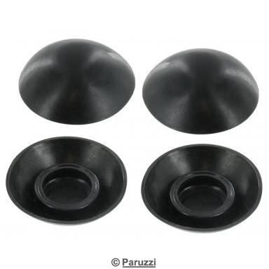 Capuchons noirs pour boulons de pare-chocs (lot de 4 pices)
