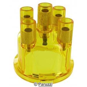 Distributor cap yellow transparent