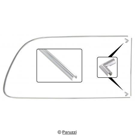 Moulures/joncs en aluminium pour vitre/glace latrale arrire droite avec dflecteur