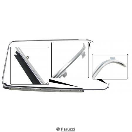 Lche-vitre avec baguette chrome ct droit
