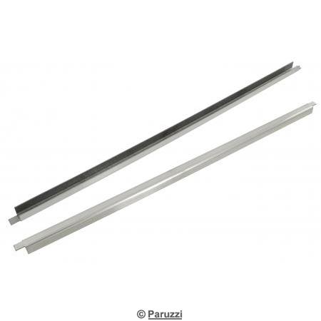Door window divider bar polished stainless steel (per pair)