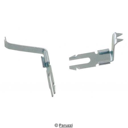 Door window divider bar clamping brackets (per pair)