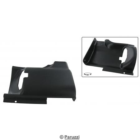 Sliding door lock cover black left 