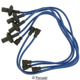 Kit de cabos de ignio de alto desempenho azul 7 mm