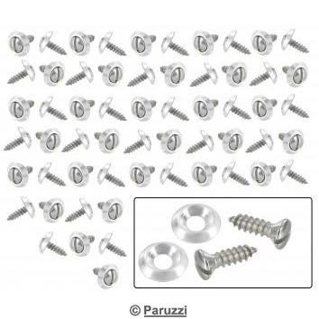Inox panel screw e washer kit (60 unidades) 