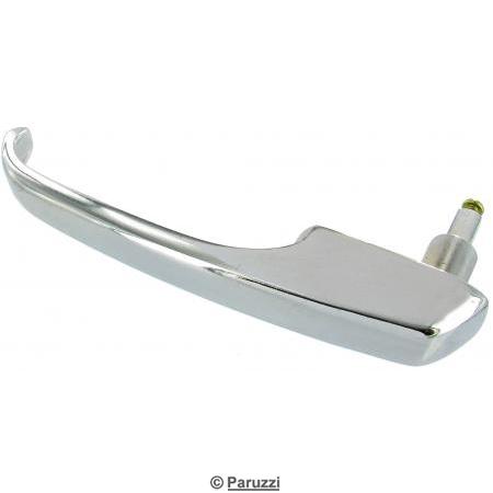 Poigne extrieure chrome pour porte coulissante sans serrure
