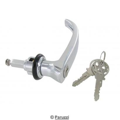 Poigne extrieure chrome de porte latrale/vantail avec serrure
