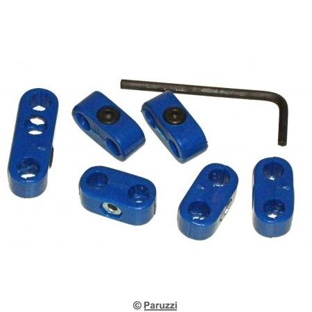 Ignition wire separators blue