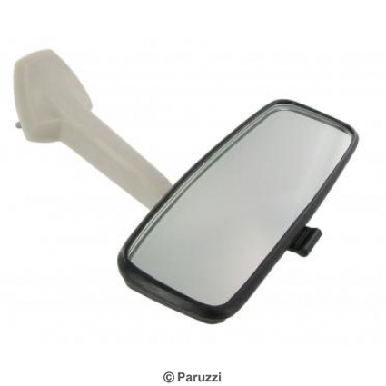 Interior mirror with anti-glare lever