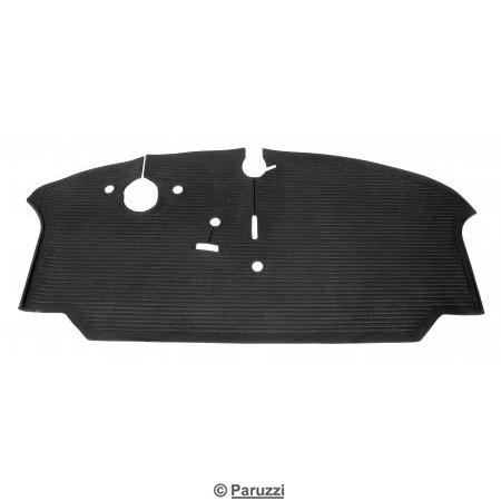Floor mat front for vehicles with a manual transmission