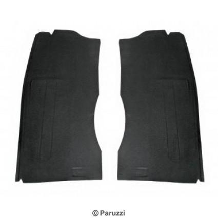 Rubber floor mat under seats black (per pair)