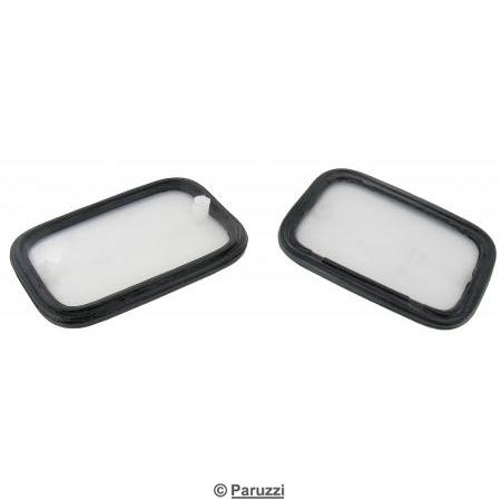 Side reflector base with rubber front (per pair)