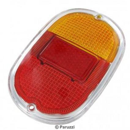 Taillight lens European amber/red B-quality (each)