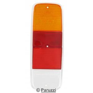 Taillight lens European amber/red/clear (each)