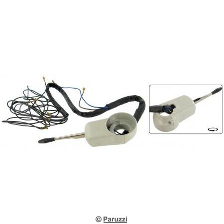 Turn signal switch silver beige