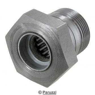 Stock gland nut including pilot bearing