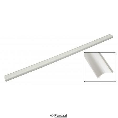 Protection/enjoliveur de longeron/seuil de porte coulissante en plastique blanc
