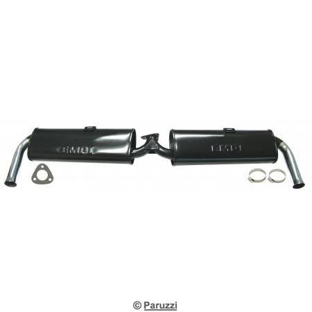 Dual quiet pack muffler (black transport paint)