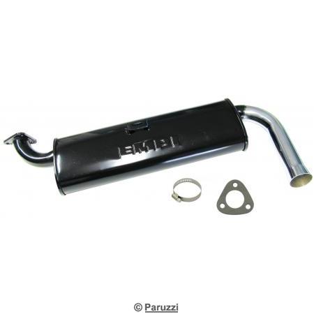 Single quiet pack muffler (black transport paint)