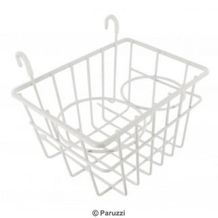 Storage basket with cup holders beige