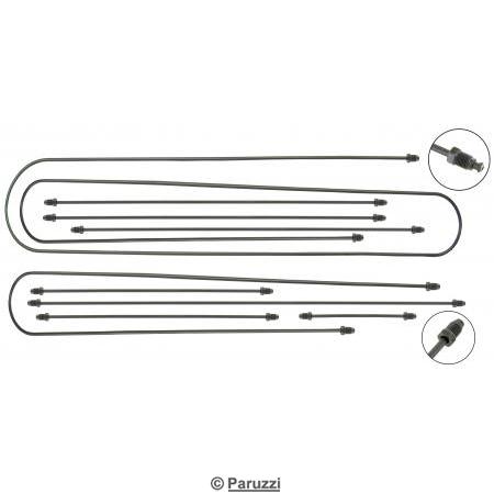 Jeu de tuyaux de frein pour simple circuit de freinage, en 9 pices
