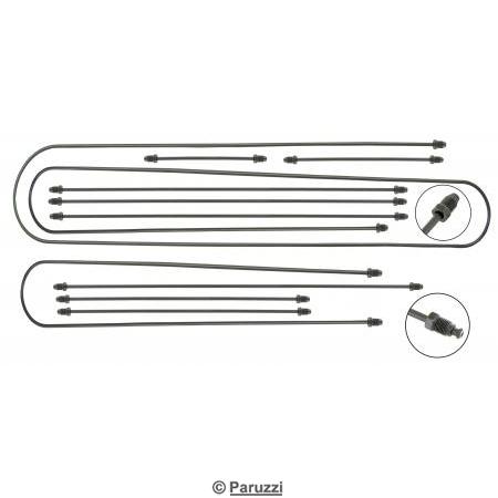 Brake line kit for a dual brake system (10-part)