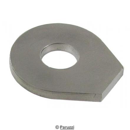 Stainless steel front axle lock plate (each)