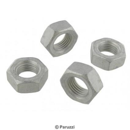 Spring plate and front shock absorber nuts (4 pieces)