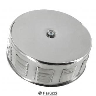 Chrome louvered air cleaner